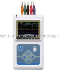 China Sistema dinâmico de Holter ECG do canal da bateria 3 do sistema 2AA de ECG com software do inglês do PC fornecedor