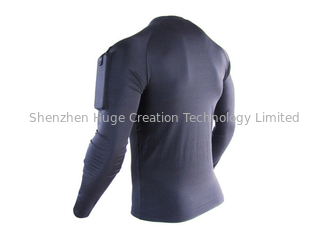 China T-shirt seco rápido da aptidão apertada longa do esporte da camisa da luva para homens fornecedor
