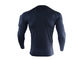 T-shirt seco rápido da aptidão apertada longa do esporte da camisa da luva para homens fornecedor