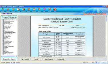 Relatórios Bio-Elétricos do analisador 38 do quantum espanhol da versão fornecedor