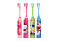 Escova de dentes elétrica das crianças do teste padrão dos desenhos animados com cabeças frente e verso da escova de dentes fornecedor